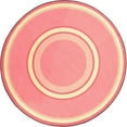 thumbnail image 1 of Joy Carpets  Kid Essentials Ripples Round Misc Sold Color Area Rugs 04 Pretty Pink - 7 ft. 7 in., 1 of 1