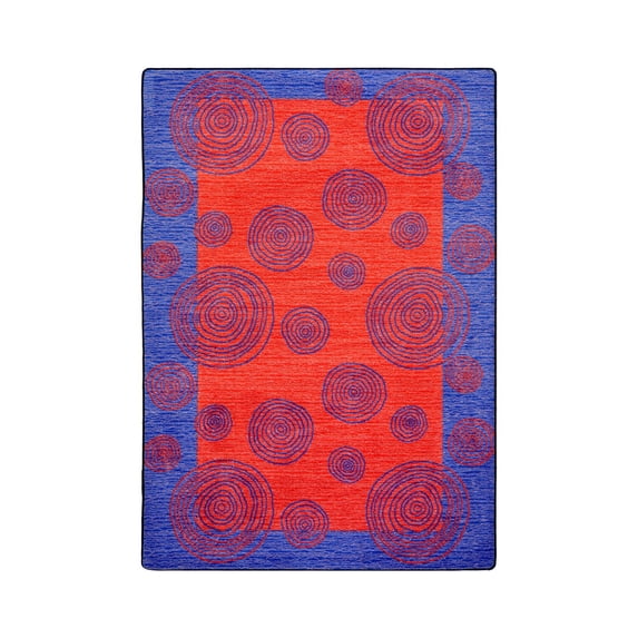 Kid Essentials - Teen Area Rugs Whimzi, 7'8" x 10'9", Red