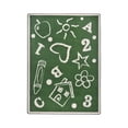 thumbnail image 1 of Playful Patterns - Children's Area Rugs Kid's Art, 7'8" x 10'9", Green, 1 of 2