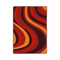 thumbnail image 1 of Kid Essentials - Teen Area Rugs On the Curve, 5'4" x 7'8", Red, 1 of 2