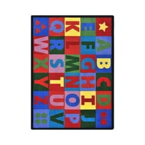 Oversize Alphabet 7'8" x 10'9" Area Rug In Color Multi