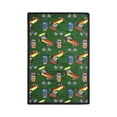thumbnail image 1 of Joy Carpets Pit Stop 3'10" x 5'4" Area Rug In Color Green, 1 of 2
