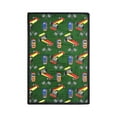 thumbnail image 1 of Joy Carpets Pit Stop 5'4" x 7'8" Area Rug In Color Green, 1 of 2