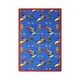 thumbnail image 1 of Joy Carpets Pit Stop 7'8" x 10'9" Area Rug In Color Blue, 1 of 2