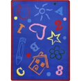 thumbnail image 1 of Joy Carpets  Playful Patterns Kids Art Rectangle Childrens Area Rugs 04 Rainbow - 7 ft. 8 in. x 10 ft. 9 in., 1 of 1