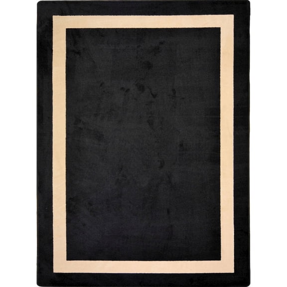 Joy Carpets Kid Essentials Portrait 7'8" x 10'9" Area Rug in Color Onyx