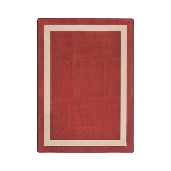 Kid Essentials - Misc Solid Color Area Rugs Portrait, 3'10" x 5'4", Wine