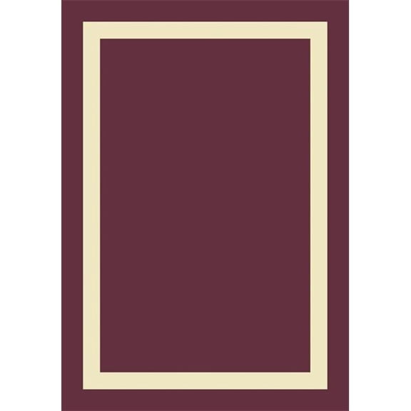 Joy Carpets Portrait Wine 7 ft.8 in. x 10 ft.9 in. WearOn Nylon Machine Tufted- Cut Pile Educational Rug