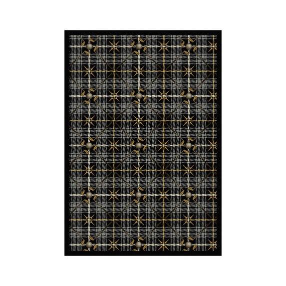 Saint Andrews 3'10" x 5'4" Area Rug In Color Flannel Gray