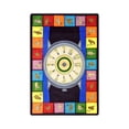 thumbnail image 1 of Joy Carpets Kid Essentials Music & Special Needs Signs of the Time Rectangle 5'4" x 7'8" Multicolor, 1 of 2