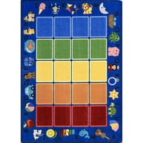 Joy Carpets Smart Start 5'4" x 7'8" Indoor Area Rug in Color Multi