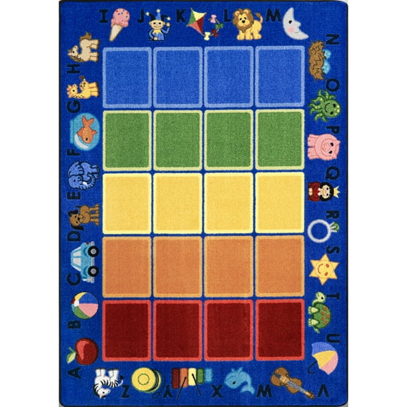 Joy Carpets Smart Start 5'4" x 7'8" Indoor Area Rug in Color Multi