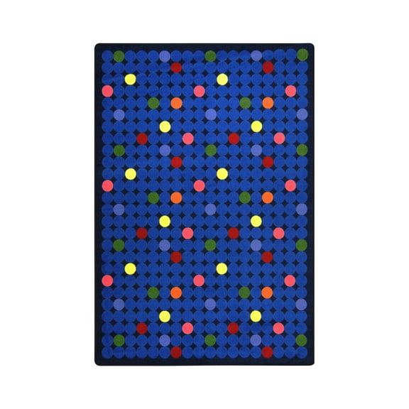 Playful Patterns - Children's Area Rugs Spot On, 7'8" x 10'9", Rainbow