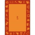 thumbnail image 1 of Joy Carpets Steam Orange Area Rug, 1 of 7
