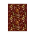 thumbnail image 1 of Virtuoso 3'10" x 5'4" Area Rug In Color Burgundy, 1 of 2