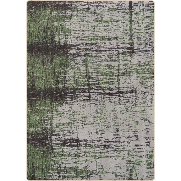 Joy Carpets Kid Essentials Coastal Canvas 10'9" x 13'2" Area Rug in Color Spanish Moss