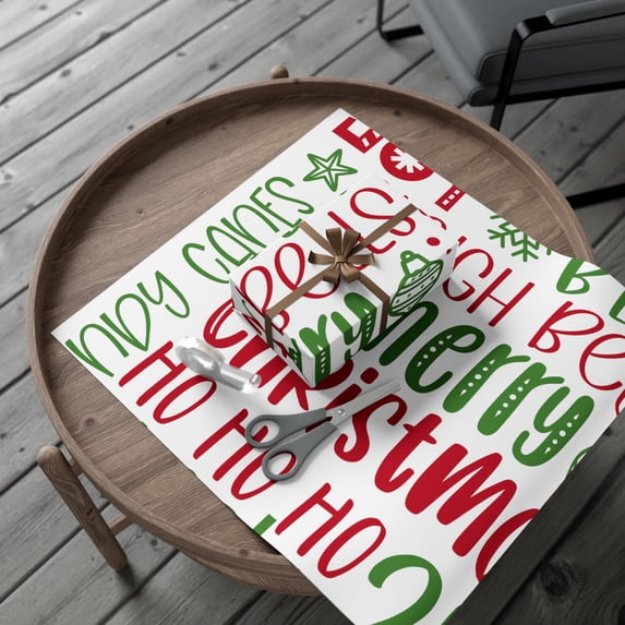 Joy Christmas Gift Wrap Papers