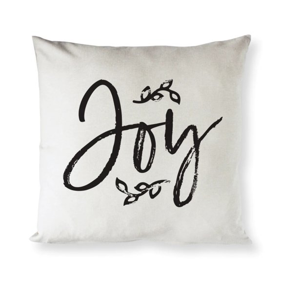 Joy Christmas Holiday Pillow Cover