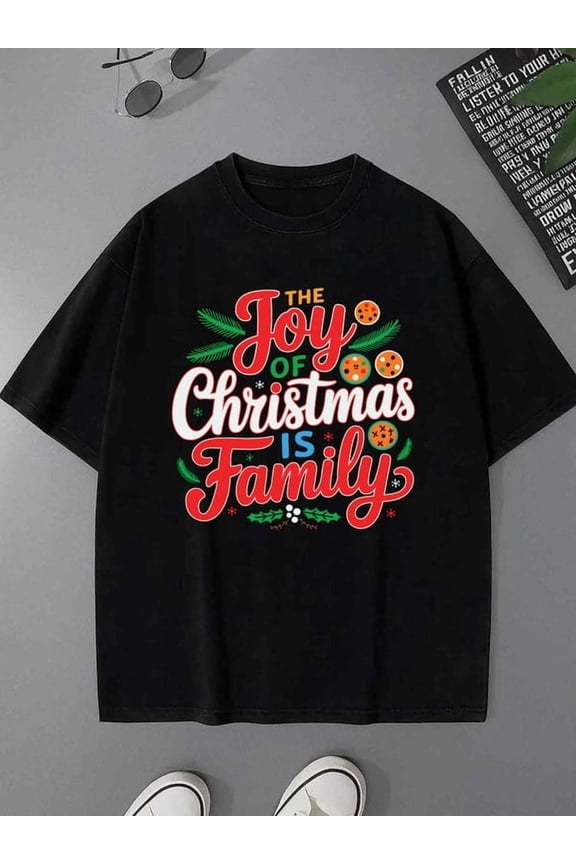 Joy of Christmas for men lovers 180G 100% Cotton black grey y2k Funny Unisex Shirt Graphic tshirts Fashion Unisex Shirt Graphic Tee tshirts Original Unisex Shirt Graphic Tee tshirts