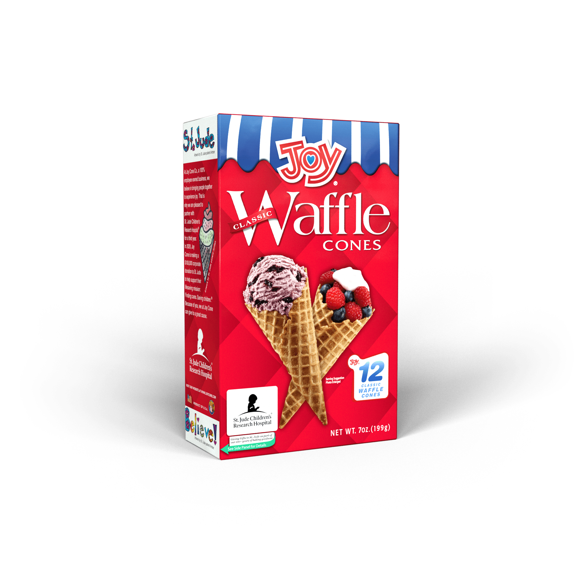 Joy Classic Waffle Cones, 7 oz., 12 Count