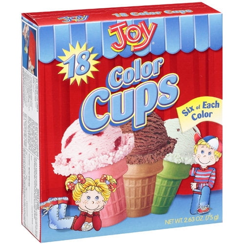 Joy Color Cups, 2.63 Oz., 18 Count