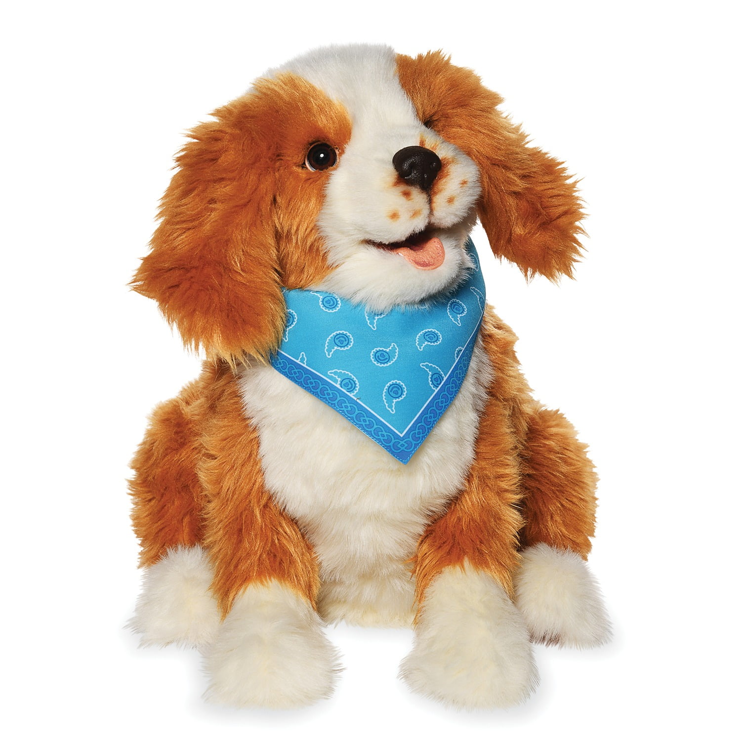 Freckled Pup Brown and White Interactive Companion Pet
