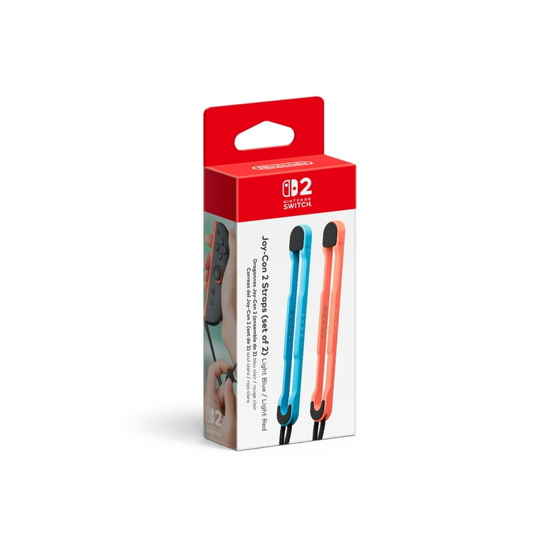 Joy-Con™ 2 Straps (set of 2) Light Blue / Light Red