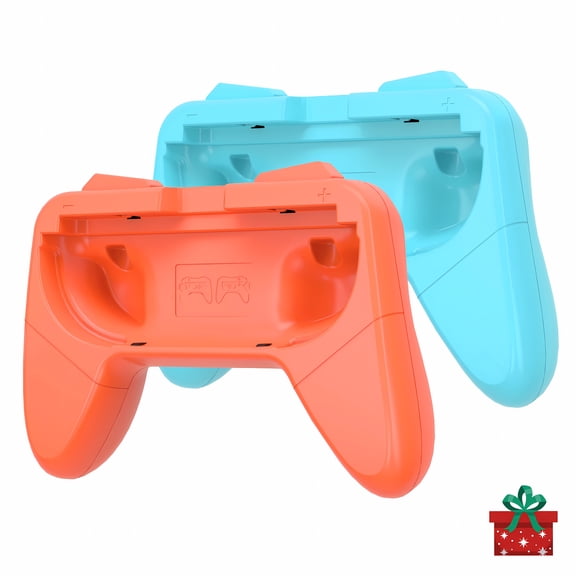 Joy Con Comfort Grips for Nintendo Switch 2,Controller Game Accessories Handheld Joystick Remote Control Holder-2 Pack,Blue&Orange