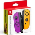 thumbnail image 1 of Joy Con Controllers - Nintendo Switch - Neon Purple/Neon Orange, 1 of 2