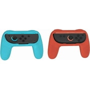 Joy-Con Grip Handles for Nintendo Switch 2 (2025) – Anti-Slip, Durable Comfort Grips, 2-Pack (Blue & Red)