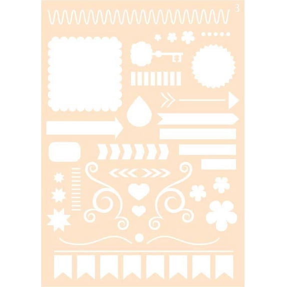 Joy! Craft Mask - Journaling Stencil #3