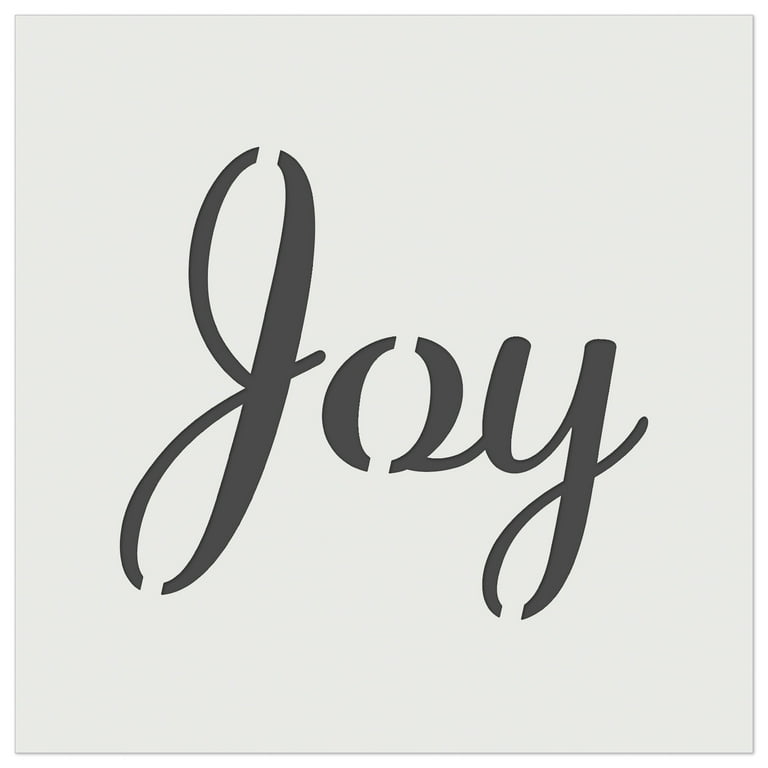 Joy Cursive Text DIY Cookie Wall Craft Stencil - 5.5 Inch - Walmart.com joy-cursive-text-diy-cookie-wall-craft-stencil-5-5-inch-walmart-com