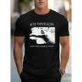 thumbnail image 1 of Joy Division Graphic T-Shirt Men'S Cotton Knit Regular Fit Crew Neck Short Sleeve Casual Sports Tee with "Love Will Tear Us Apart" Print for Summer, 1 of 11