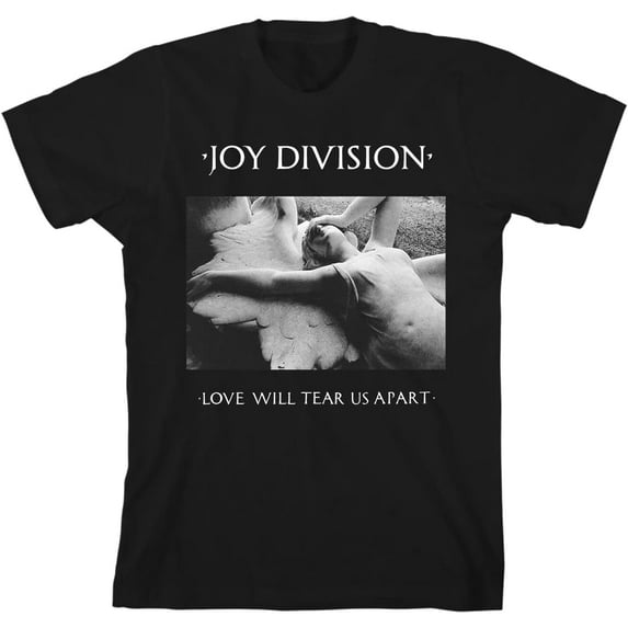 Joy Division Love Will Tear Us Apart Mens Black Short Sleeve T Shirt Punk Rock Vintage Style Graphic Tees