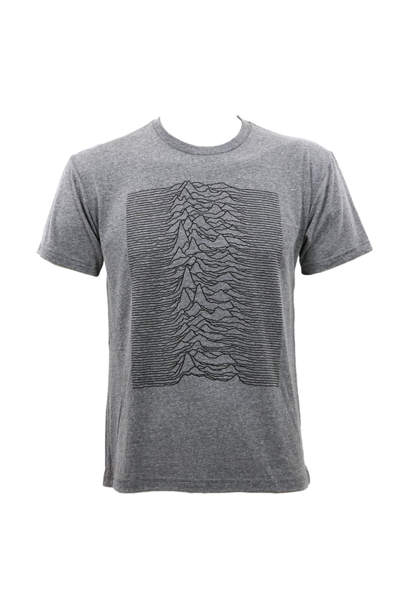 Joy Division Men's Unknown Pleasures Slim Fit T-shirt Heather Grey XL