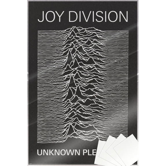 Joy Division - Music Poster (Unknown Pleasure - Album Cover) (Size: 24" x 36") (Laminated Poster & Poster Strips)