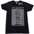 thumbnail image 1 of Joy Division Unisex T-Shirt Unknown Pleasures White On Black (Medium), 1 of 3