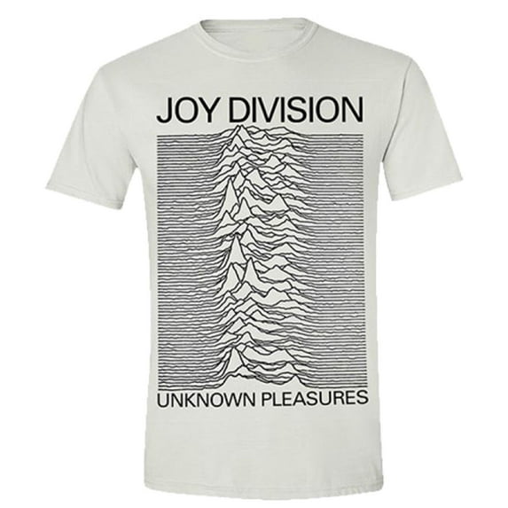 Joy Division Unisex T-shirt: Unknown Pleasures (White)