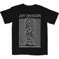 thumbnail image 1 of Joy Division Unknown Pleasures Album Cover Mens Short Sleeve T Shirt Punk Rock Vintage Style Graphic Tees, 1 of 5