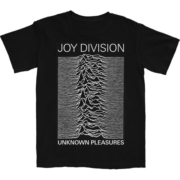 Joy Division Unknown Pleasures Album Cover Mens Short Sleeve T Shirt Punk Rock Vintage Style Graphic Tees