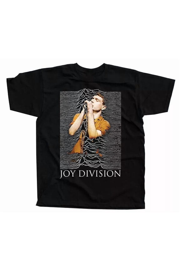 Joy Division V7 Ian Curtis Reprinted Black Men Short Sleeve T-Shirt S-23XL SG...