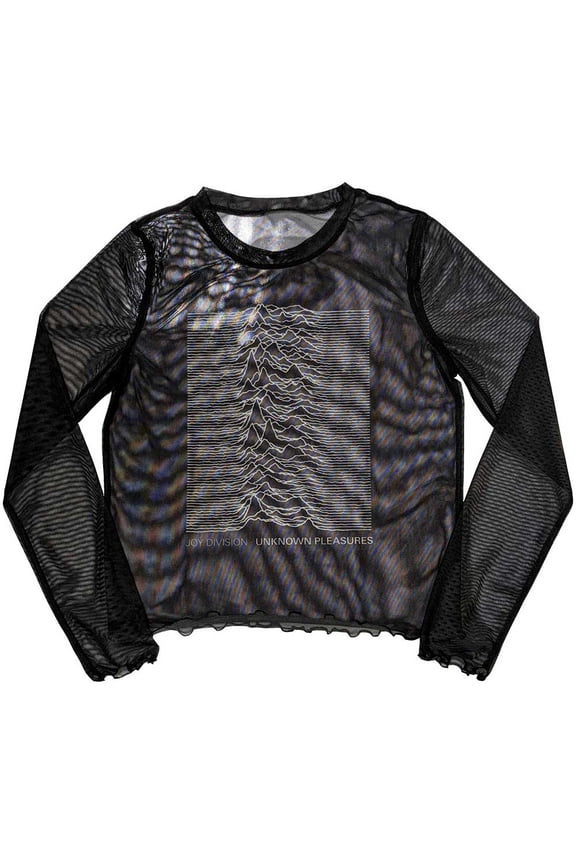 Joy Division Women's Long Sleeve T-Shirt: Unknown Pleasures (Mesh) (X-Small)