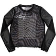 thumbnail image 1 of Joy Division Women's Long Sleeve T-Shirt: Unknown Pleasures (Mesh), 1 of 3