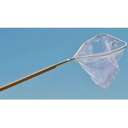 Joy Fish Landing Net 14 X 13 Hoop 4 Wood Handle White