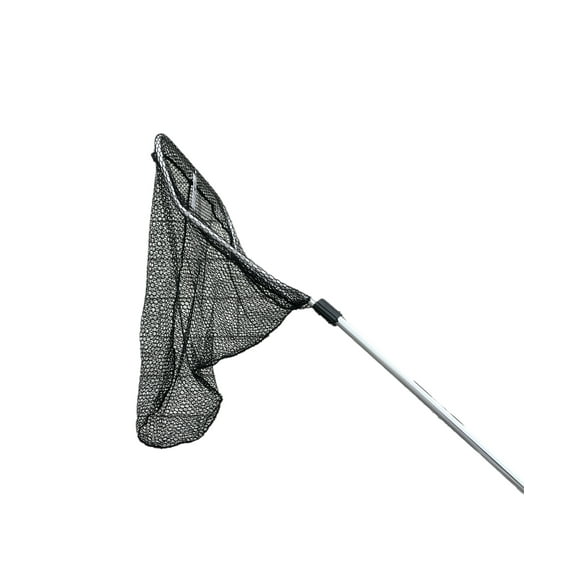 Joy Fish Landing Net 17" X 20" Hoop 6.5'-24' Handle Telescoping Black
