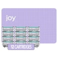 thumbnail image 1 of Joy razor blade cartridge refill for women, 12 blade refills, 1 of 9
