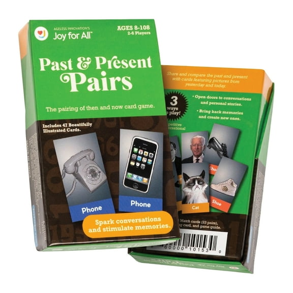 Joy For All Companion Pets A41010000 Past and Present Pairs Card Game
