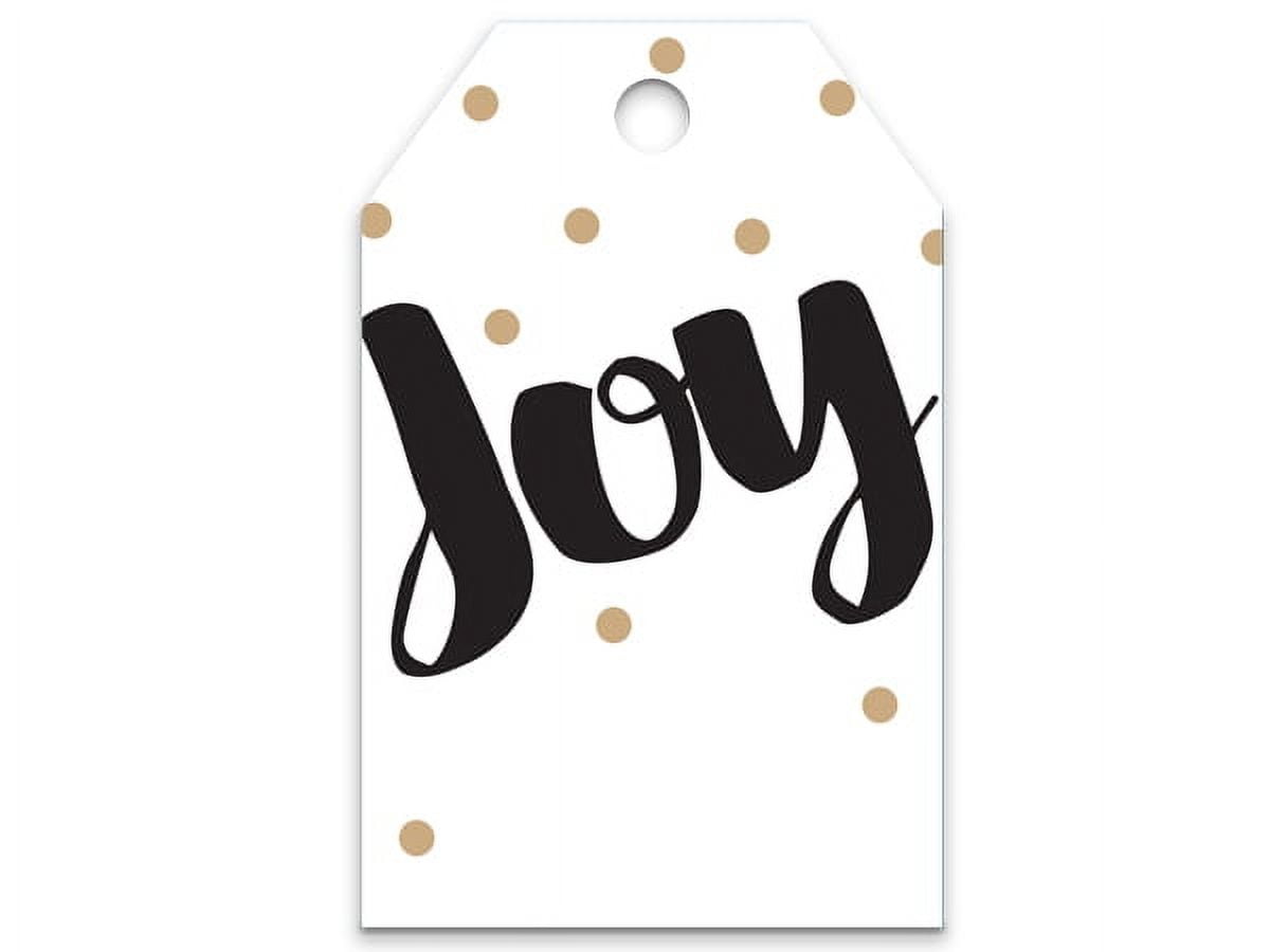 CleverDelights 1.5 Round White Gift Tag