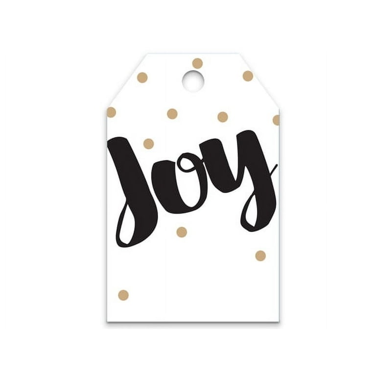 Joy Gift Wrap / Gift Bag Tags -Bulk 50pack 