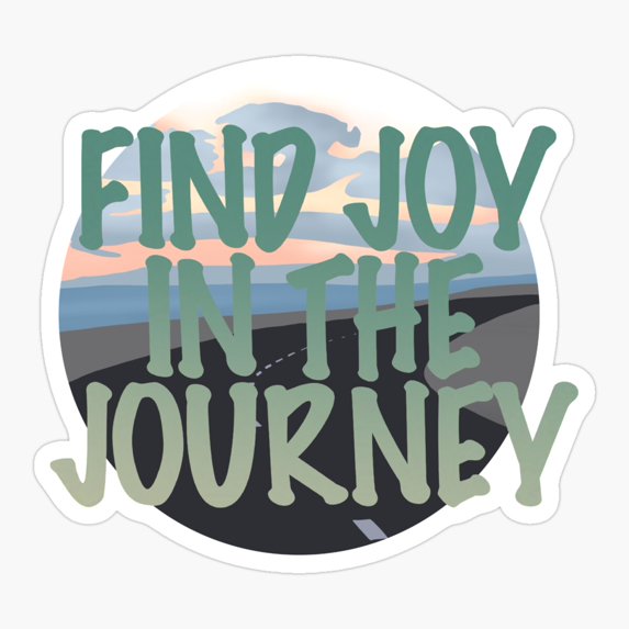 Joy In Sunset Sticker